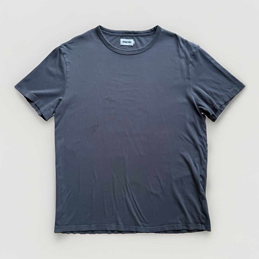 Taylor Stitch Shirt 44 Gray Short Sleeve Tee Cotton Minimalist California